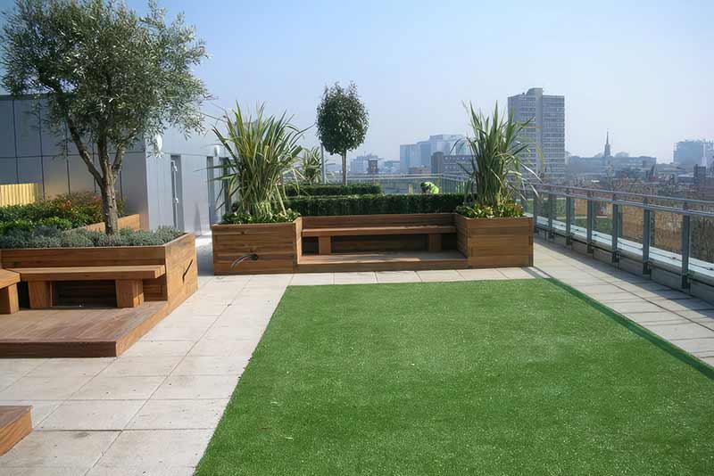 Landscope garden design - Roof top garden, London